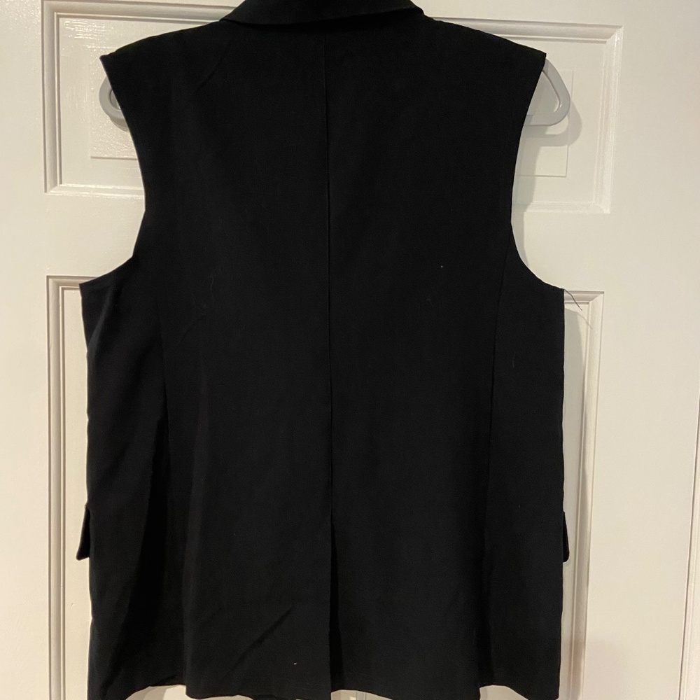 Weissman Mixify Studio Exclusive Black Woven Stretch Suiting Vest – Adult Medium - Picture 3 of 9